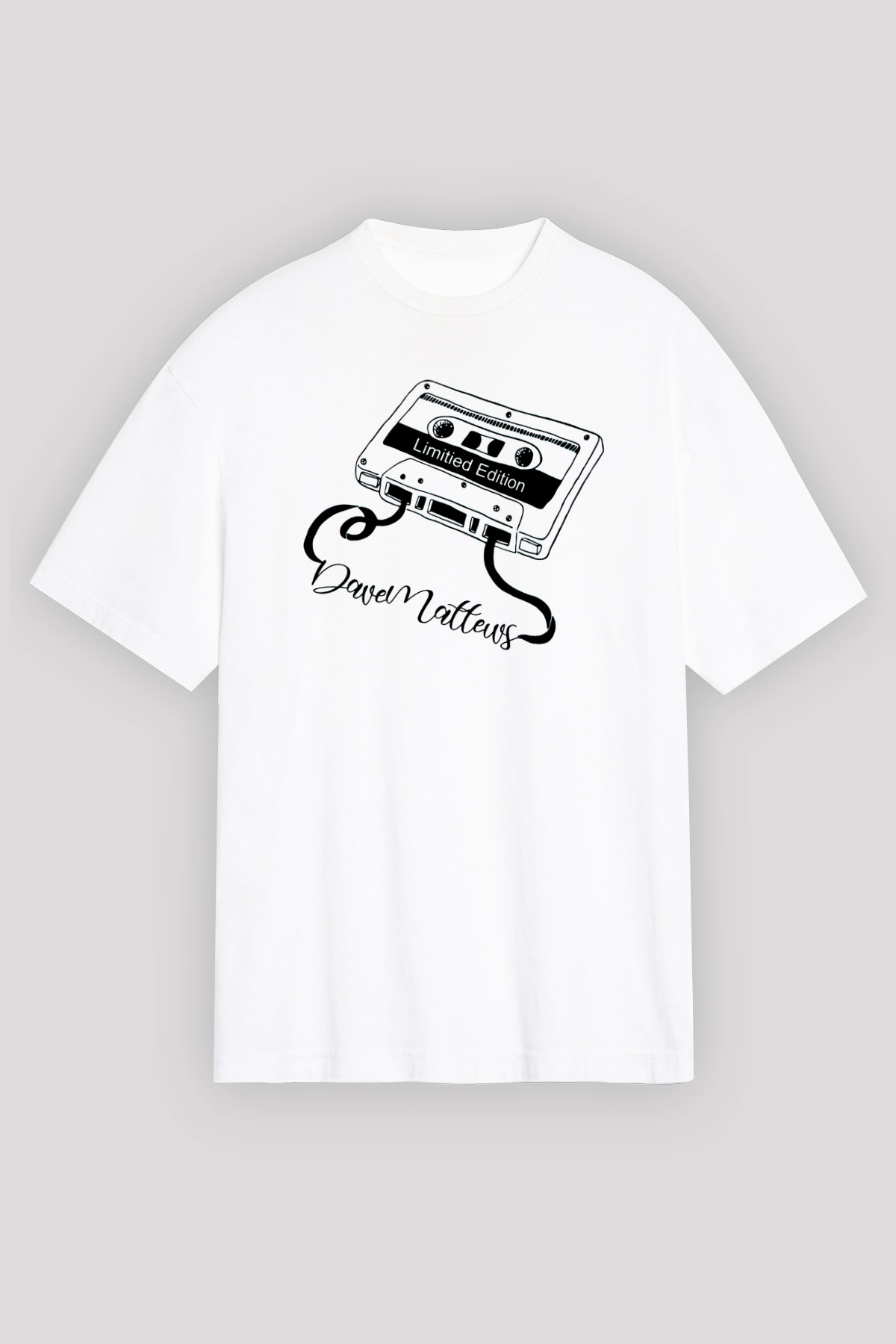Dave Matthews Band Beyaz Oversize Tişört Oversize T-shirt - TişörtFabrikası