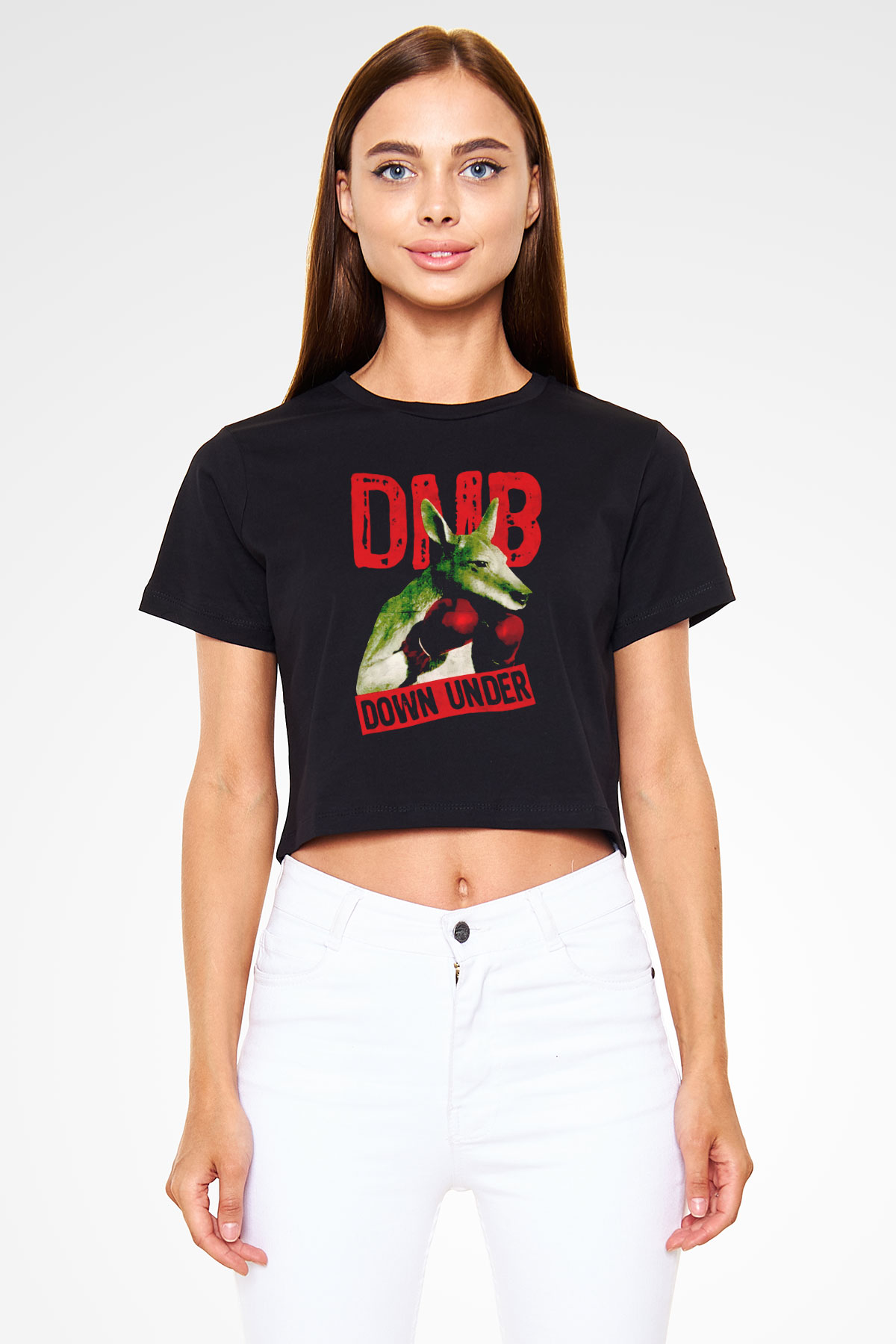 Dave Matthews Band Siyah  Crop Top Tişört