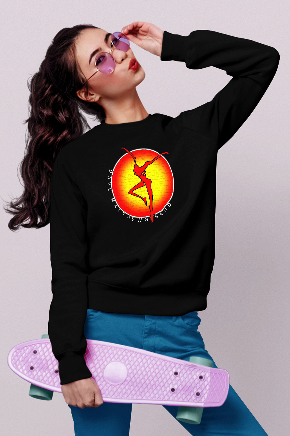 Dave Matthews Band Siyah Unisex Sweatshirt