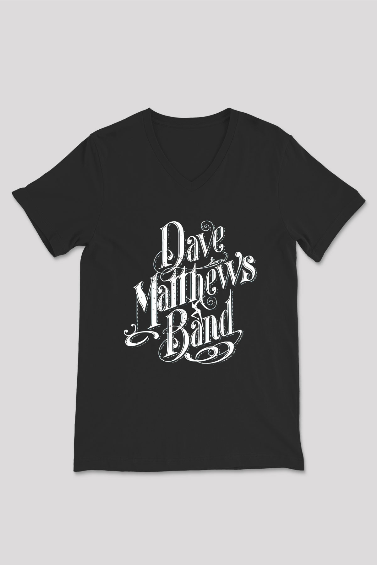 Dave Matthews Band Siyah Unisex V Yaka Tişört
