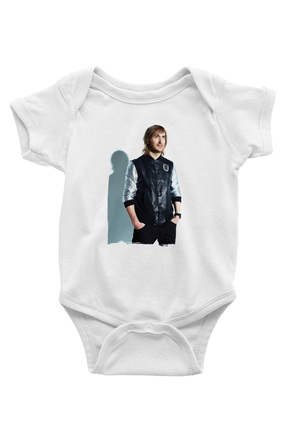 David Guetta Beyaz Bebek Body - Zıbın