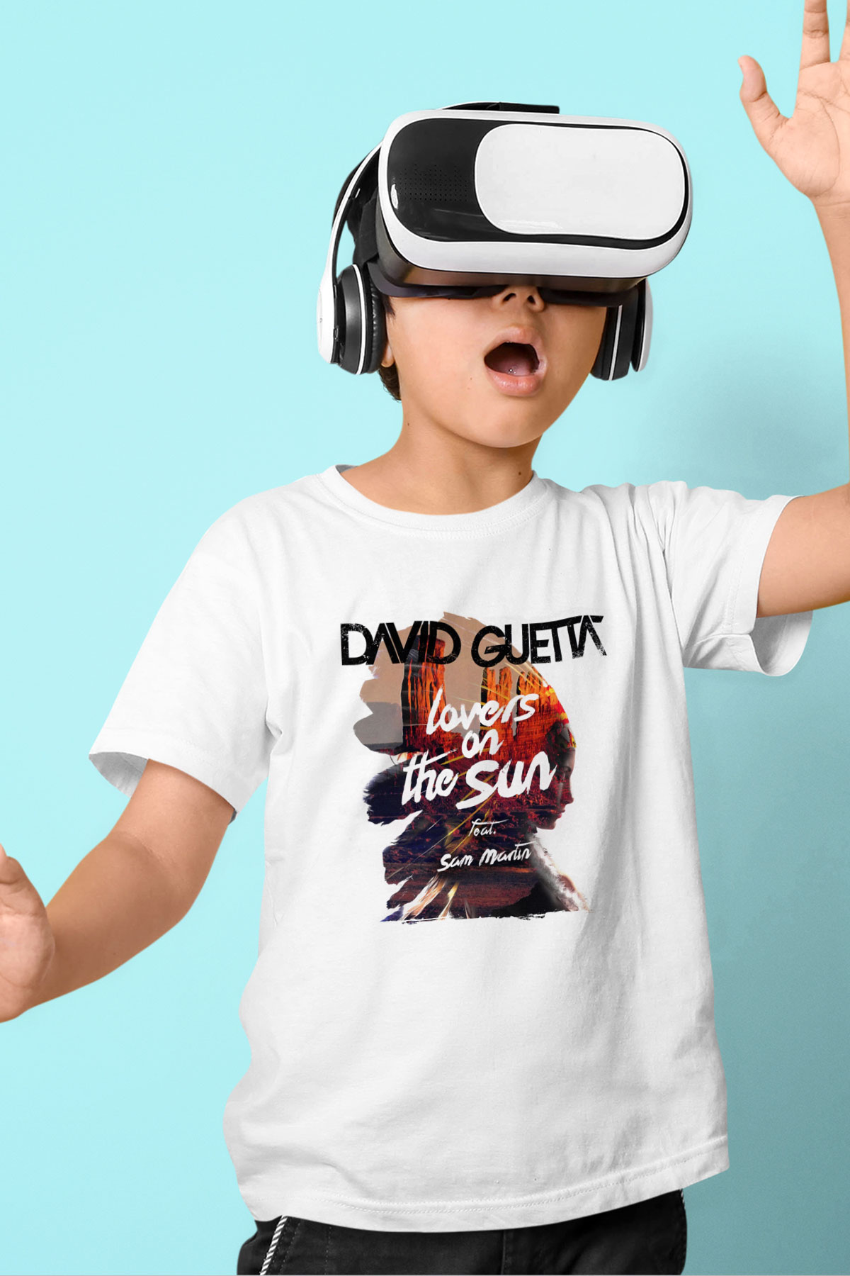 David Guetta Beyaz Unisex Çocuk Tişört