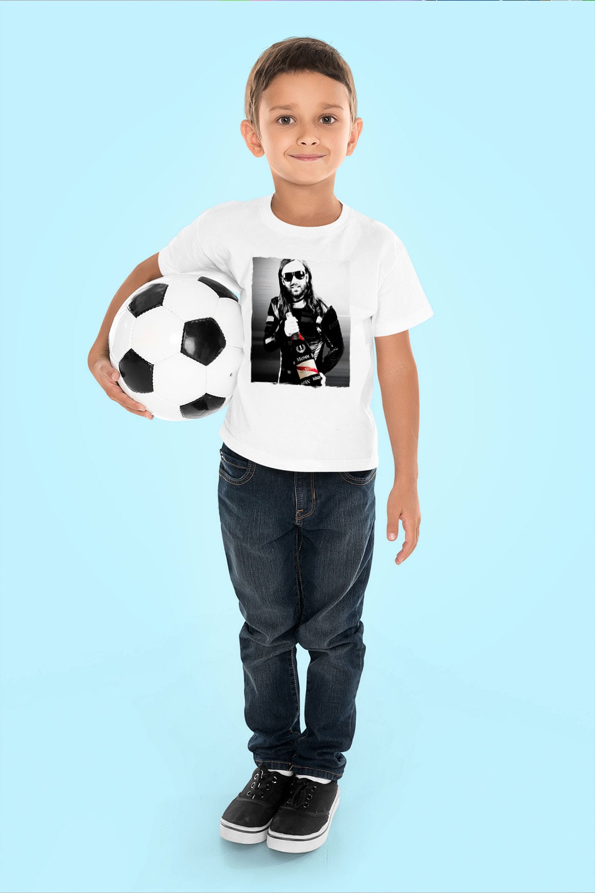 David Guetta Beyaz Unisex Çocuk Tişört