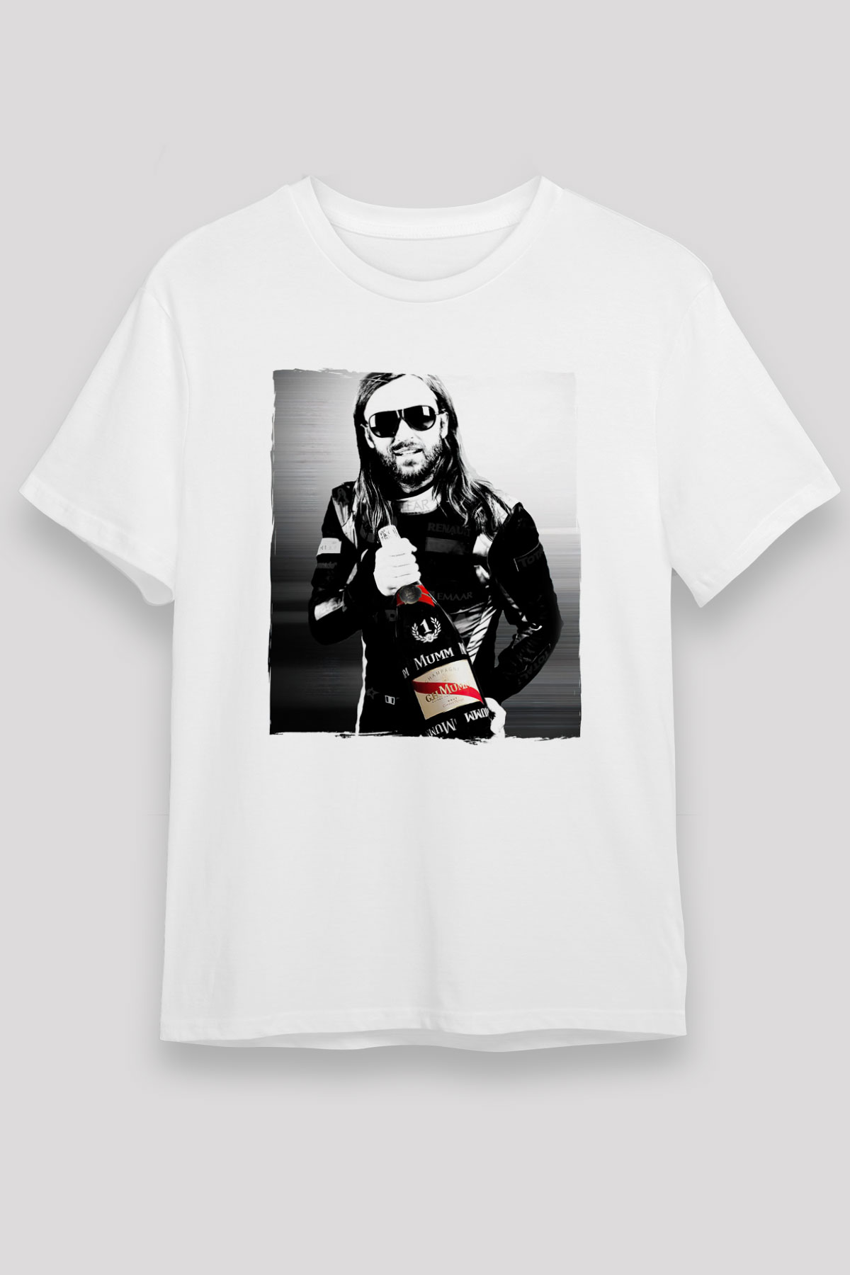 David Guetta Beyaz Unisex Tişört T-Shirt - TişörtFabrikası