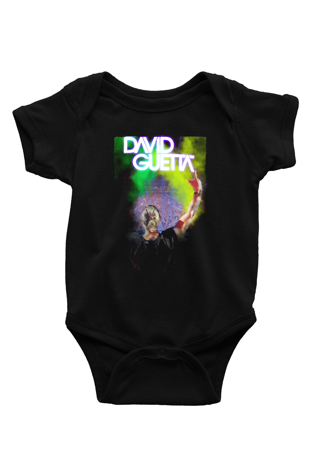 David Guetta Siyah Bebek Body - Zıbın