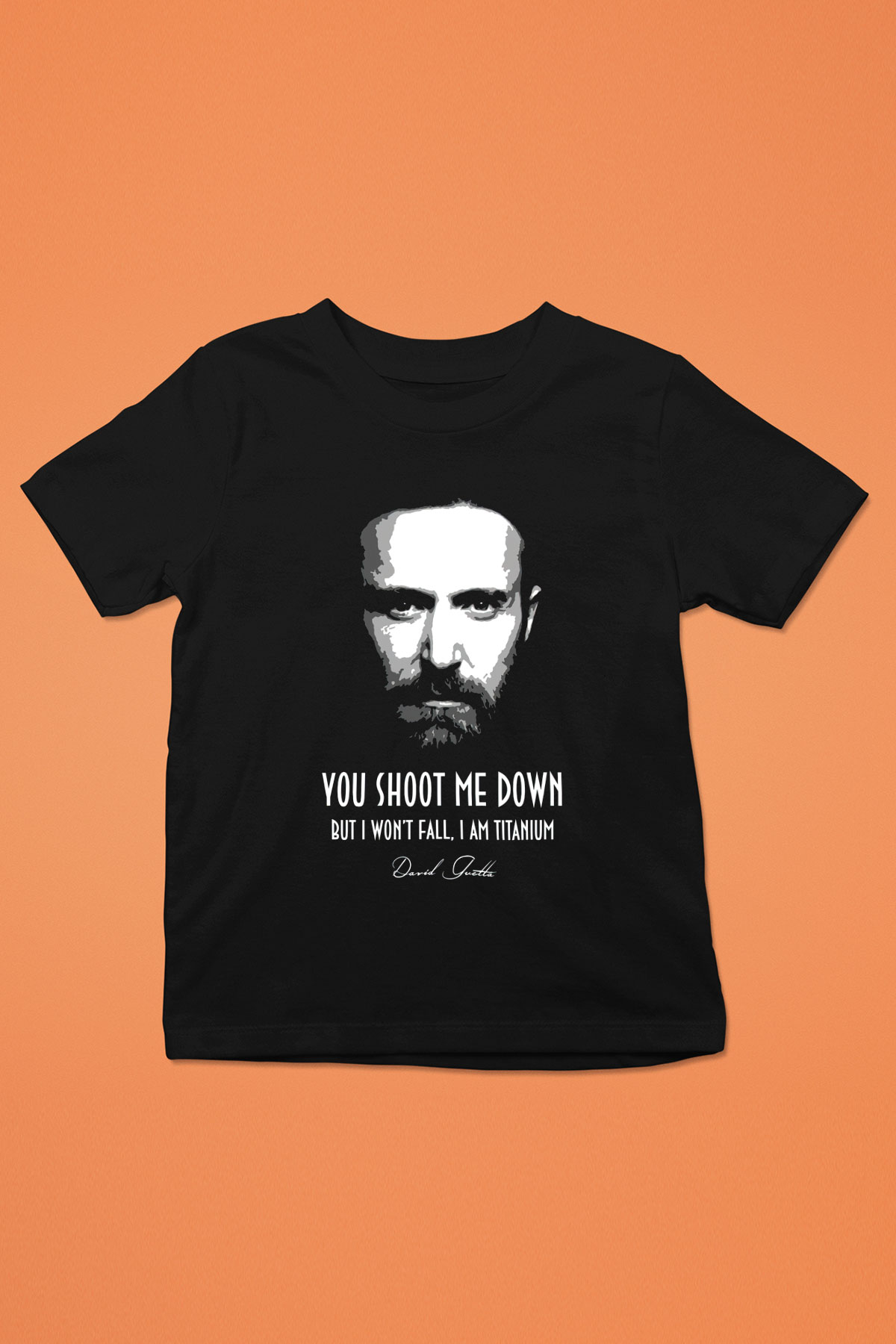 David Guetta Siyah Unisex Çocuk Tişört