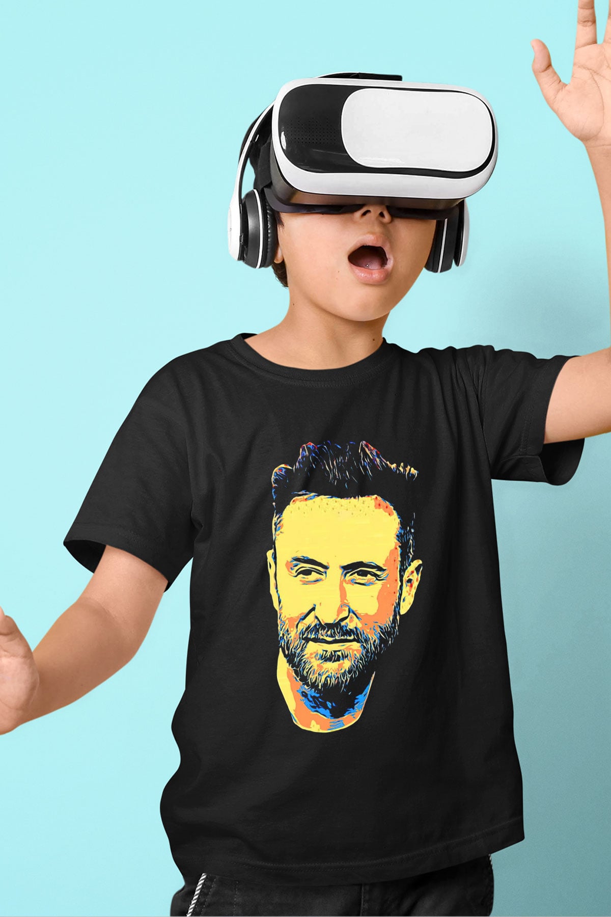David Guetta Siyah Unisex Çocuk Tişört