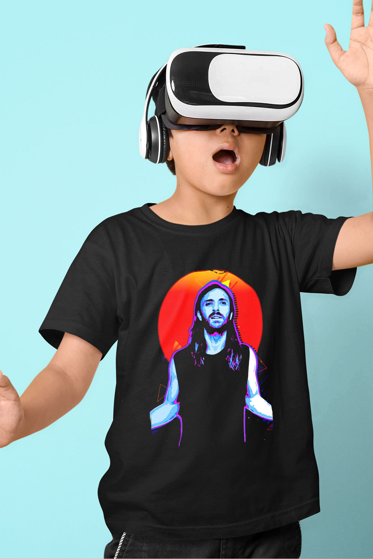 David Guetta Siyah Unisex Çocuk Tişört