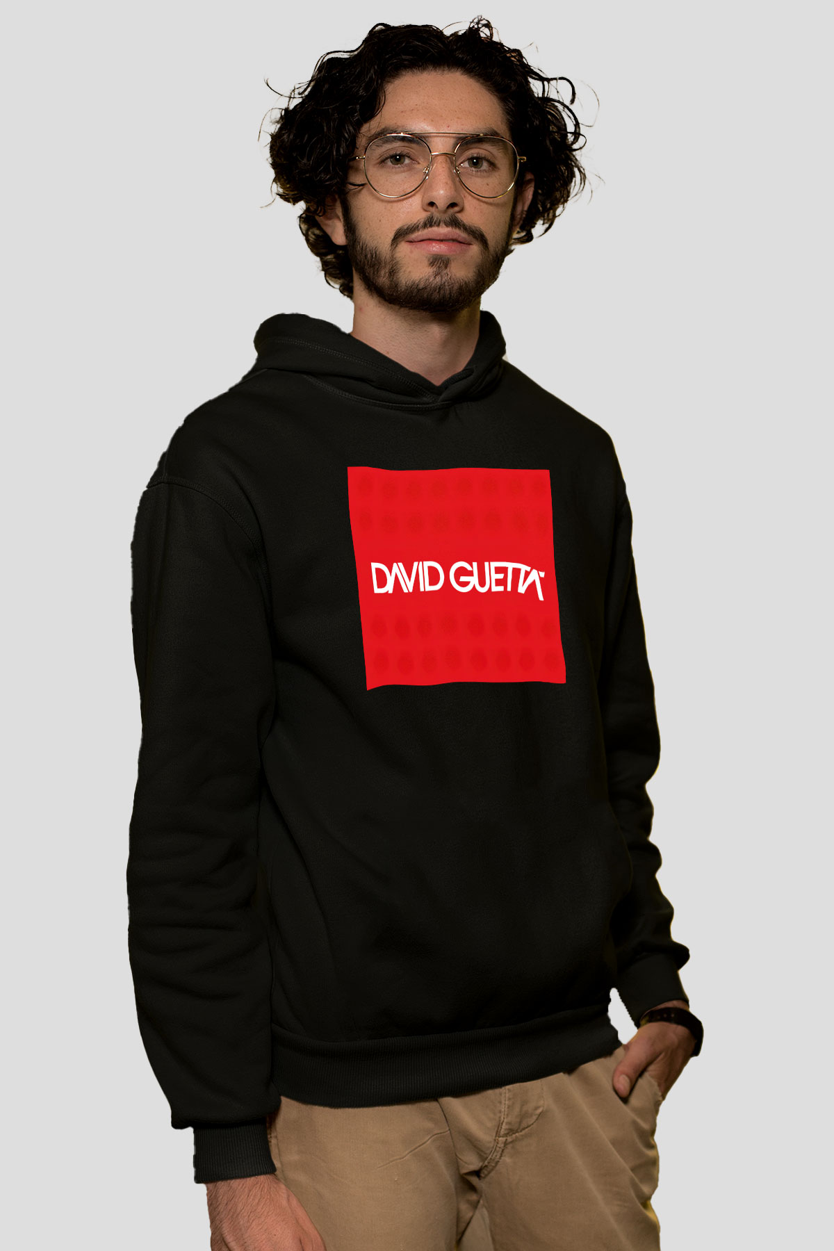 David Guetta Siyah Unisex Hoodie