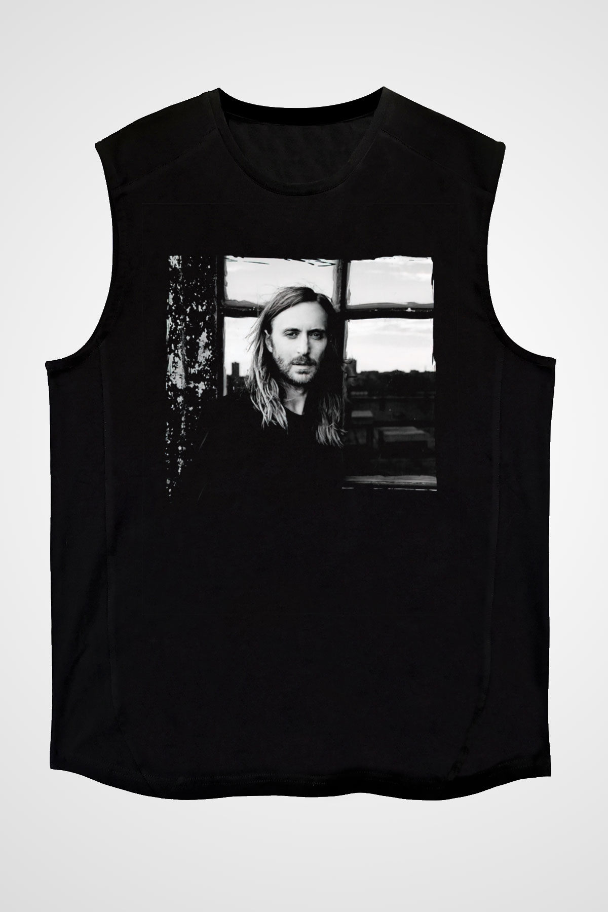 David Guetta Siyah Unisex Kolsuz Tişört