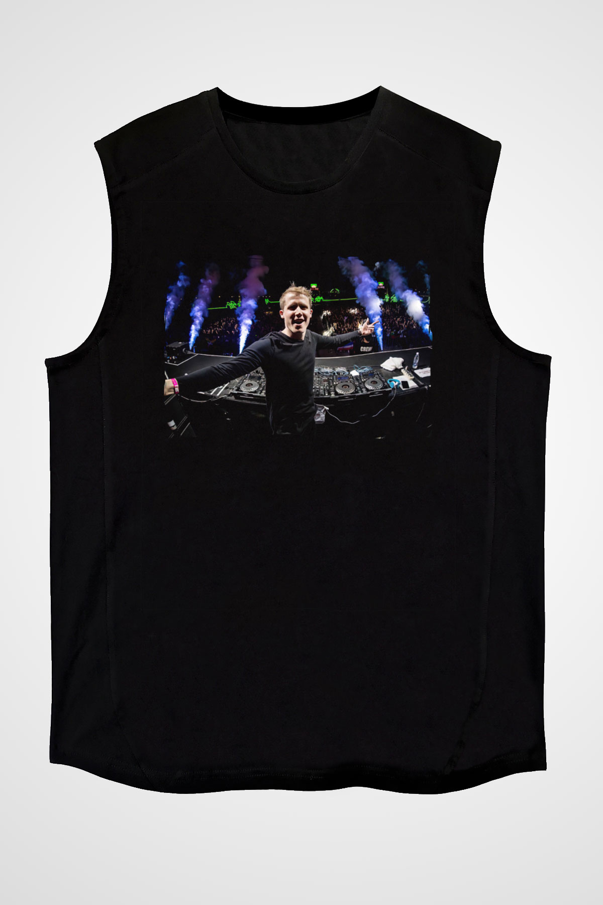 David Guetta Siyah Unisex Kolsuz Tişört