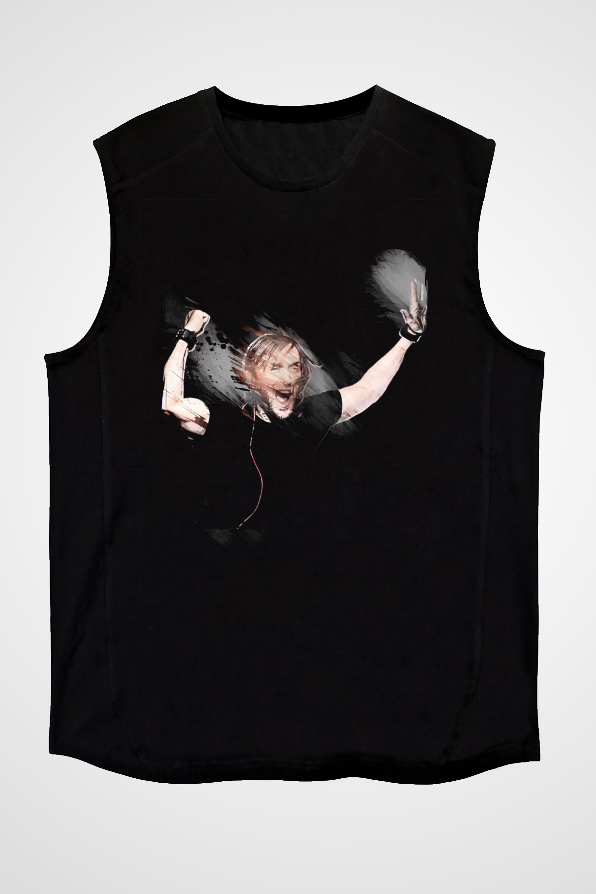 David Guetta Siyah Unisex Kolsuz Tişört