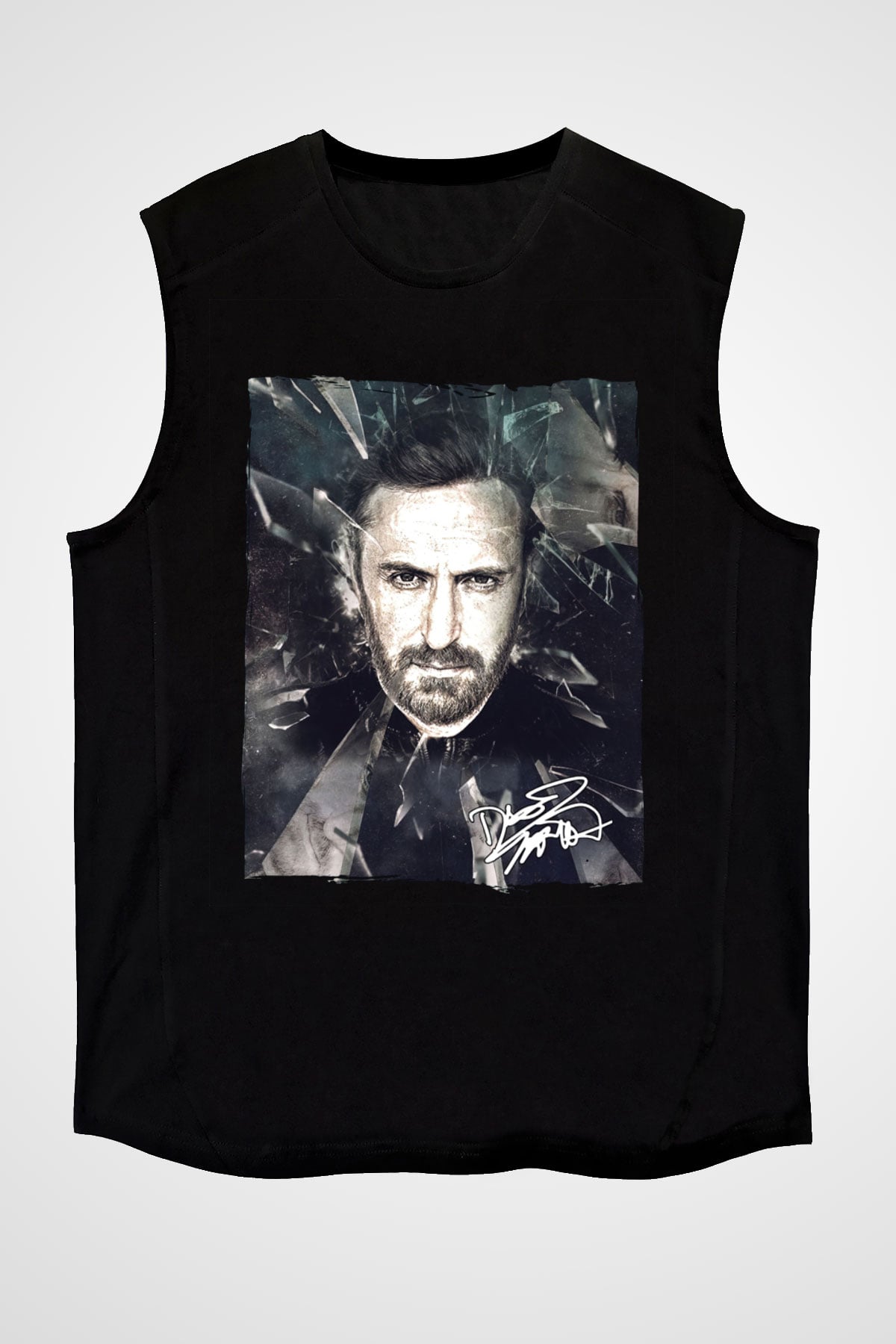 David Guetta Siyah Unisex Kolsuz Tişört
