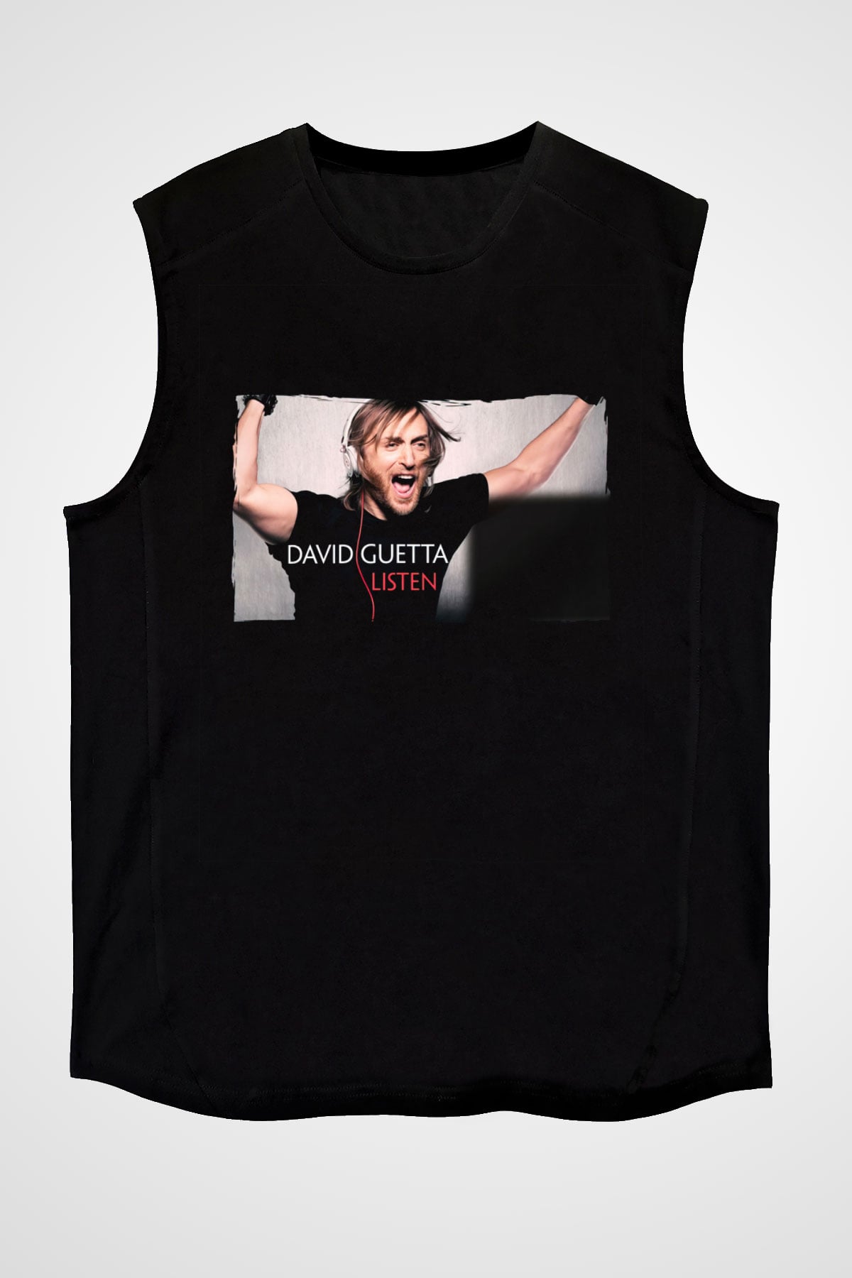 David Guetta Siyah Unisex Kolsuz Tişört
