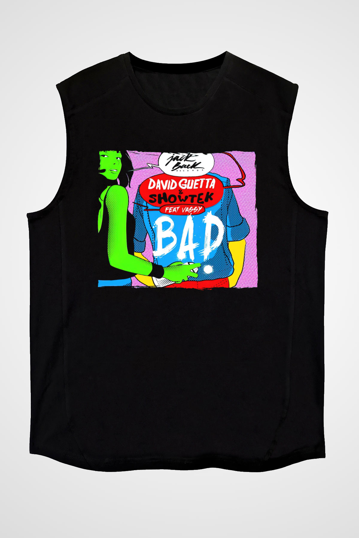 David Guetta Siyah Unisex Kolsuz Tişört