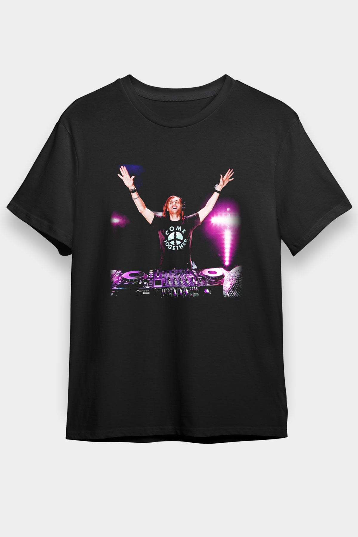 David Guetta Siyah Unisex Tişört T-Shirt - TişörtFabrikası