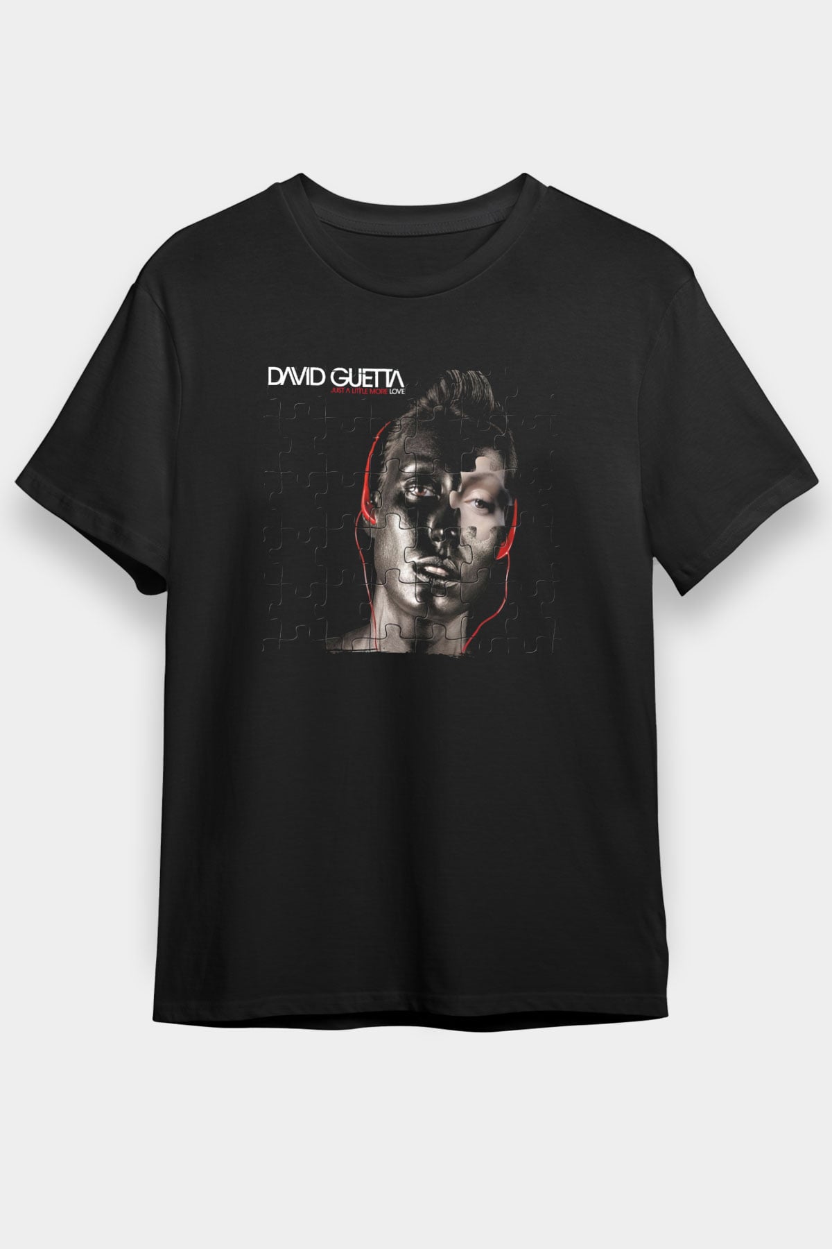 David Guetta Siyah Unisex Tişört T-Shirt - TişörtFabrikası