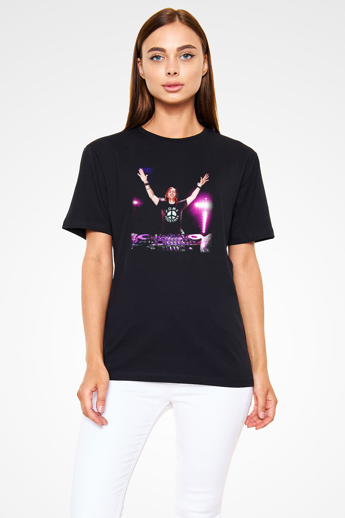 David Guetta Siyah Unisex Tişört T-Shirt - TişörtFabrikası