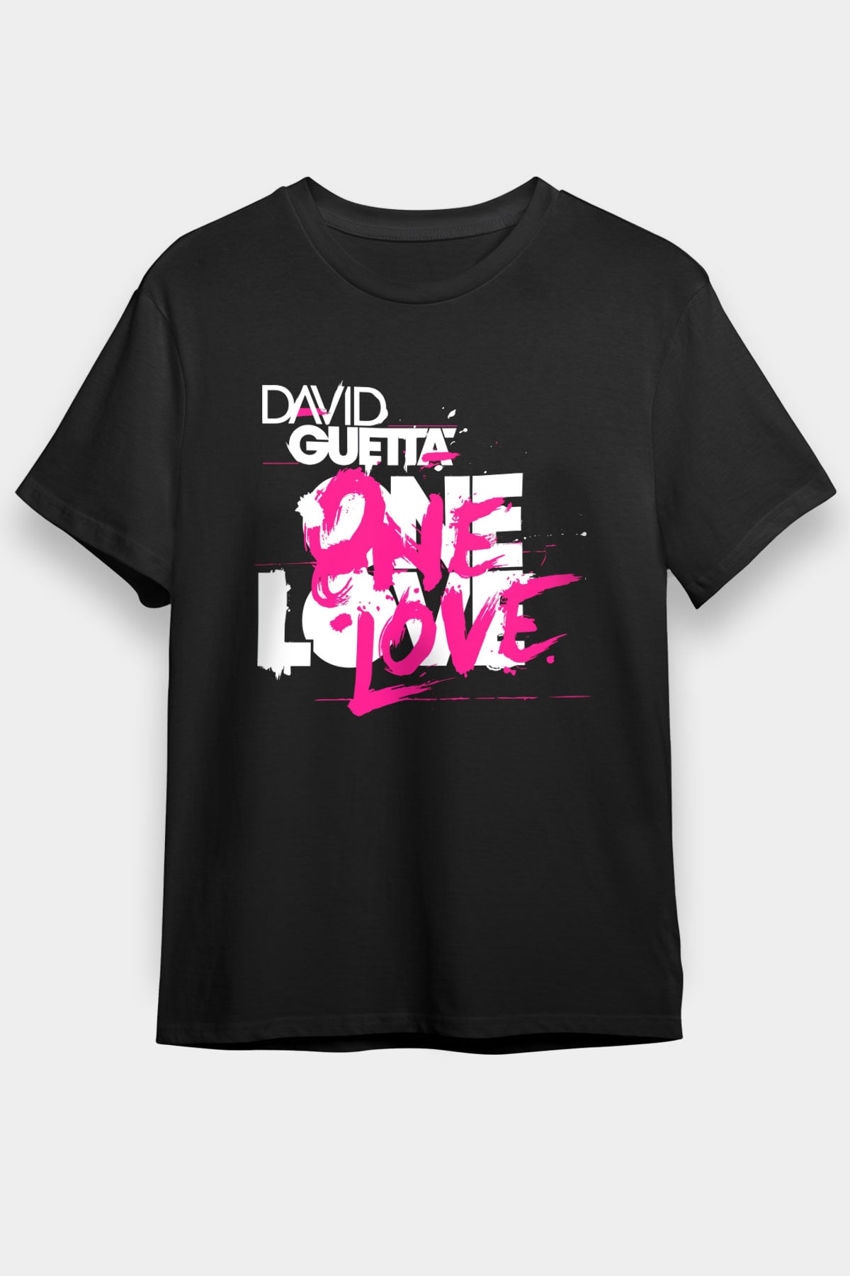 David Guetta Siyah Unisex Tişört T-Shirt - TişörtFabrikası