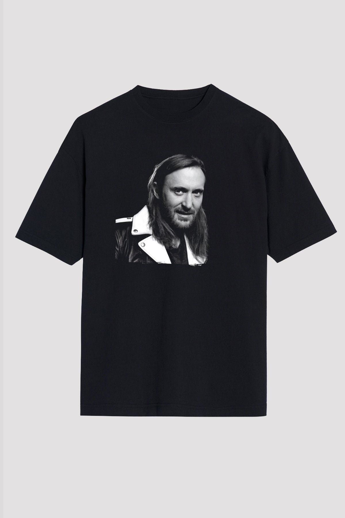 David Guetta Siyah Oversize Tişört Oversize T-shirt - TişörtFabrikası