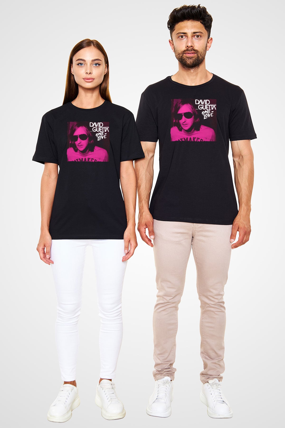 David Guetta Siyah Unisex Tişört T-Shirt - TişörtFabrikası