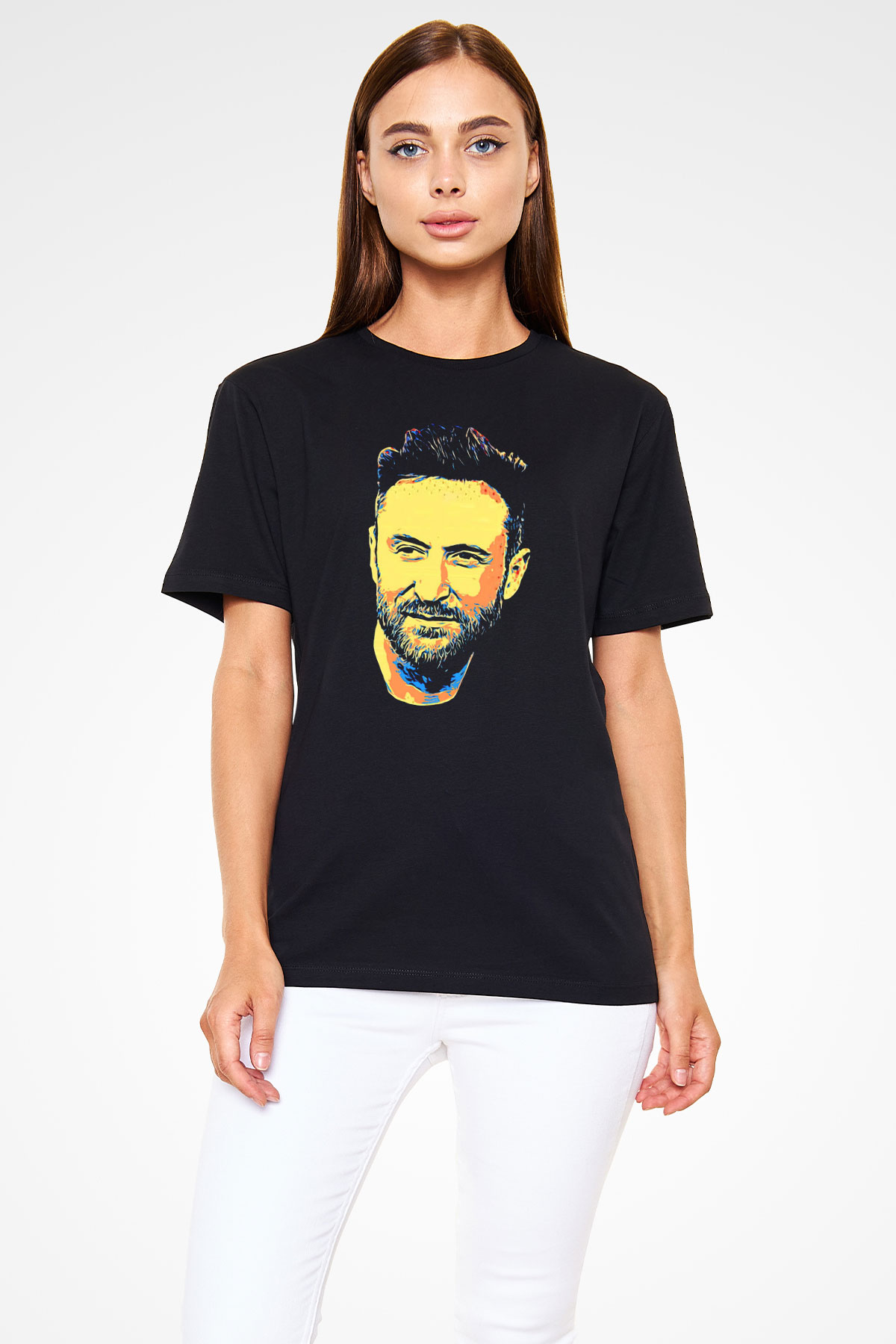 David Guetta Siyah Unisex Tişört T-Shirt - TişörtFabrikası