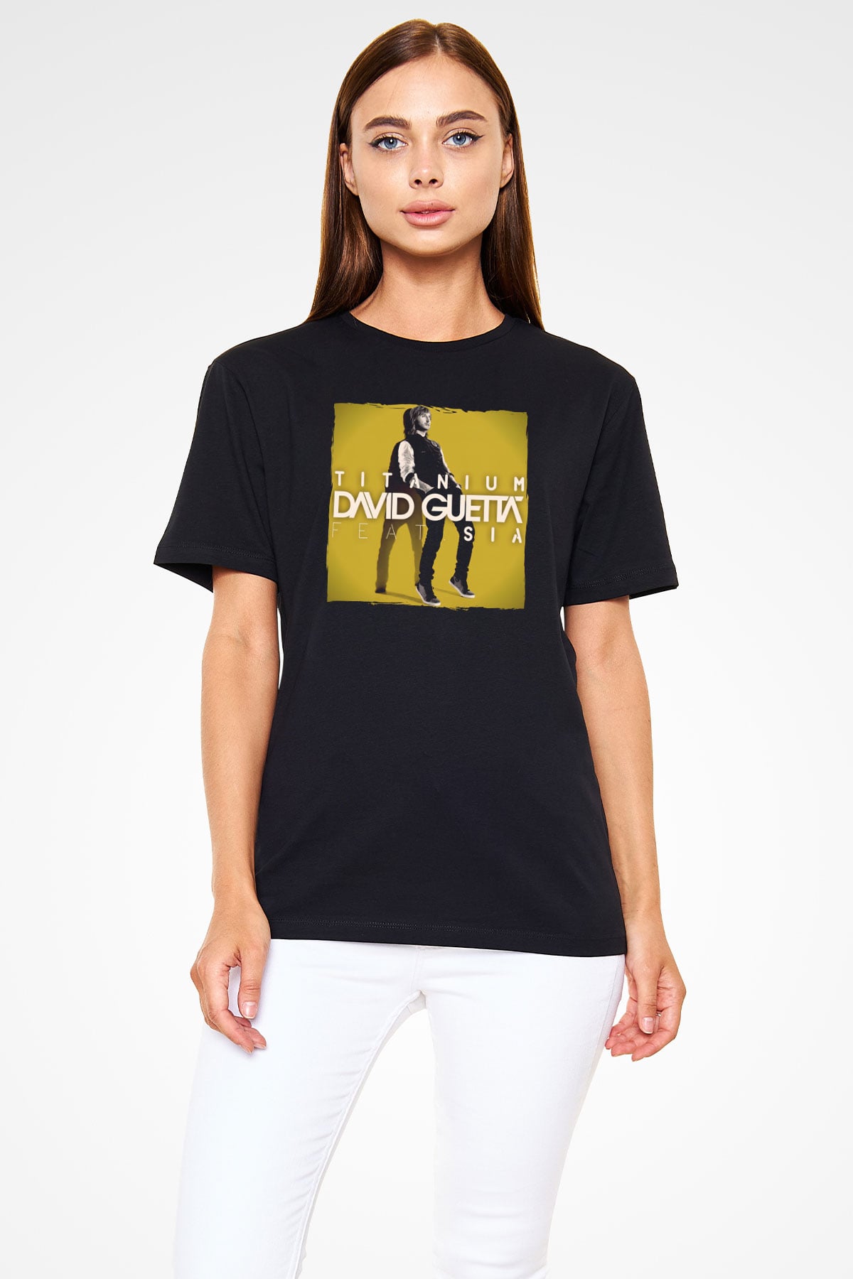 David Guetta Siyah Unisex Tişört T-Shirt - TişörtFabrikası