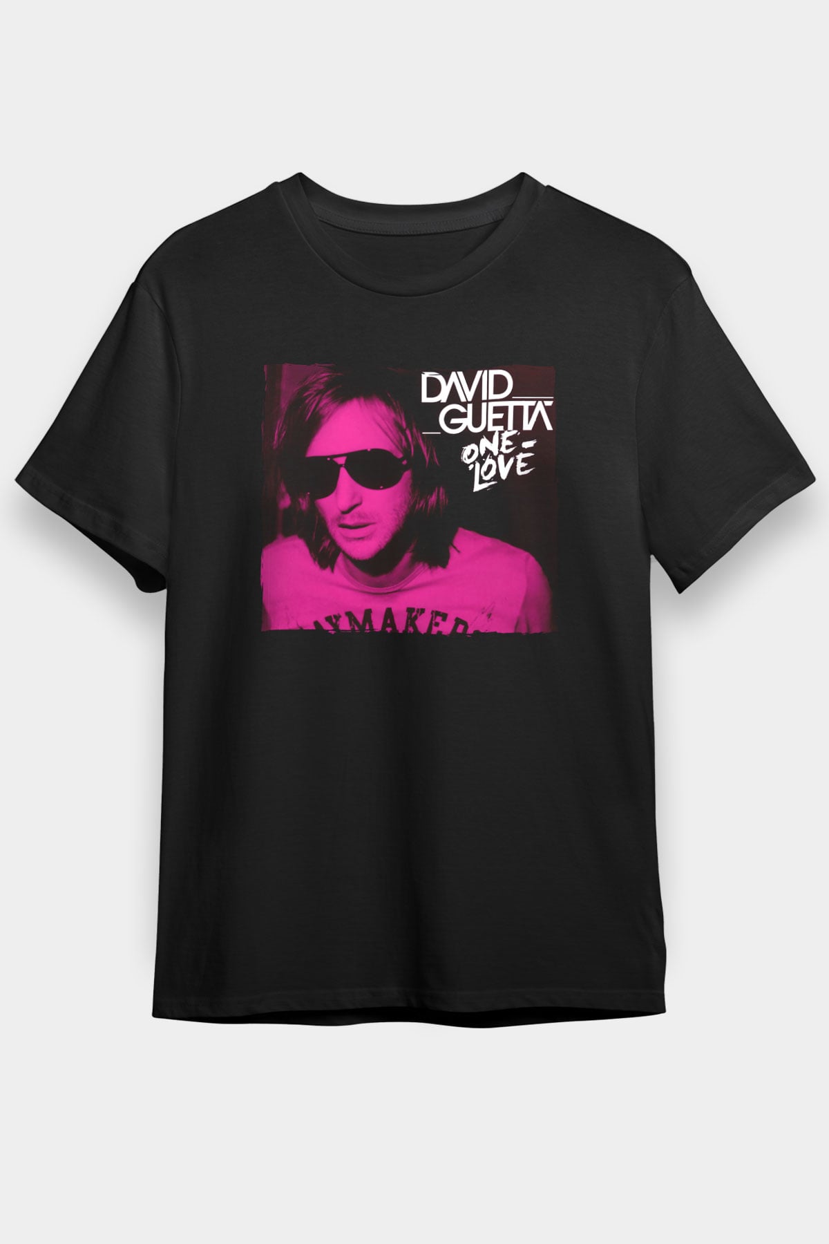 David Guetta Siyah Unisex Tişört T-Shirt - TişörtFabrikası