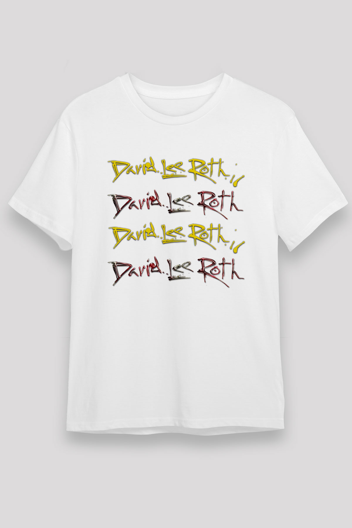 David Lee Roth Band Beyaz Unisex Tişört T-Shirt - TişörtFabrikası