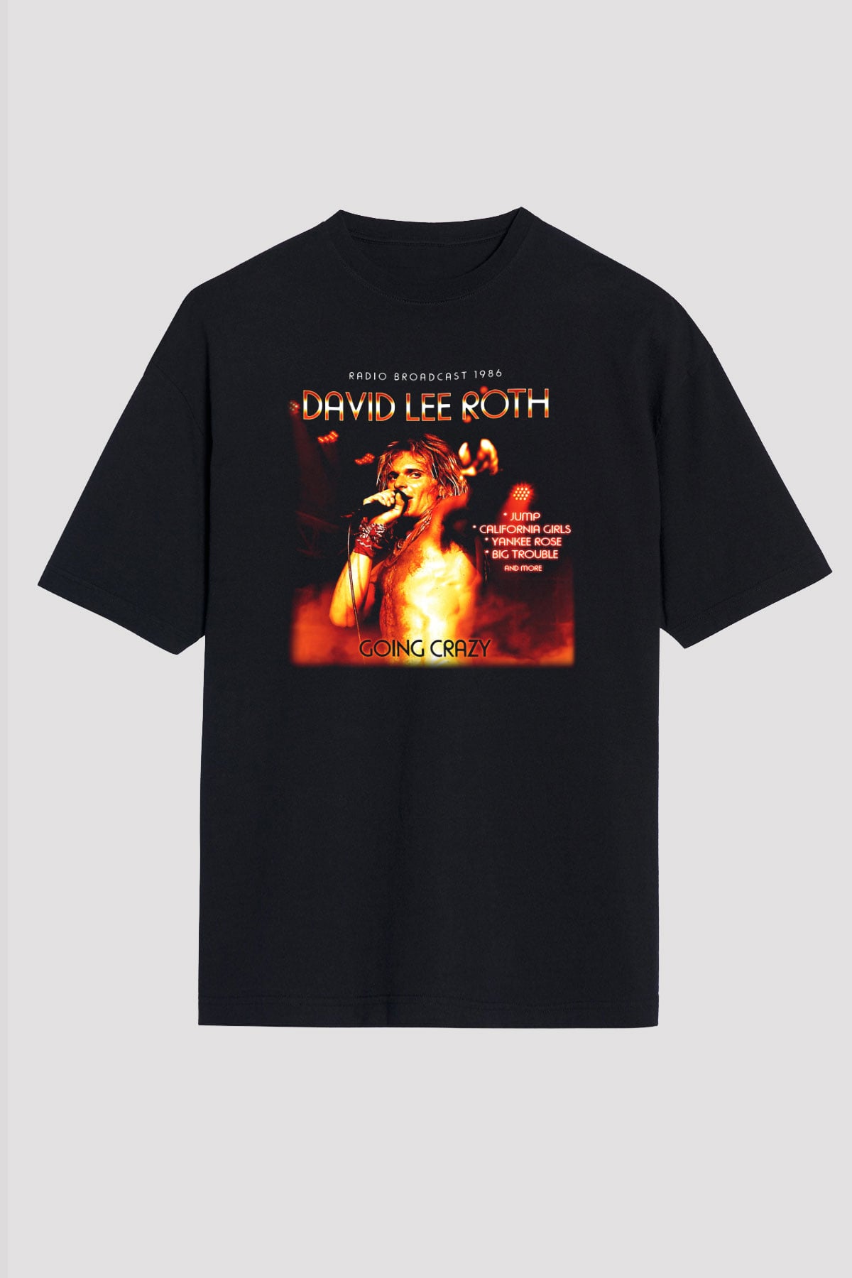 David Lee Roth Band Siyah Unisex Oversize Tişört T-Shirt