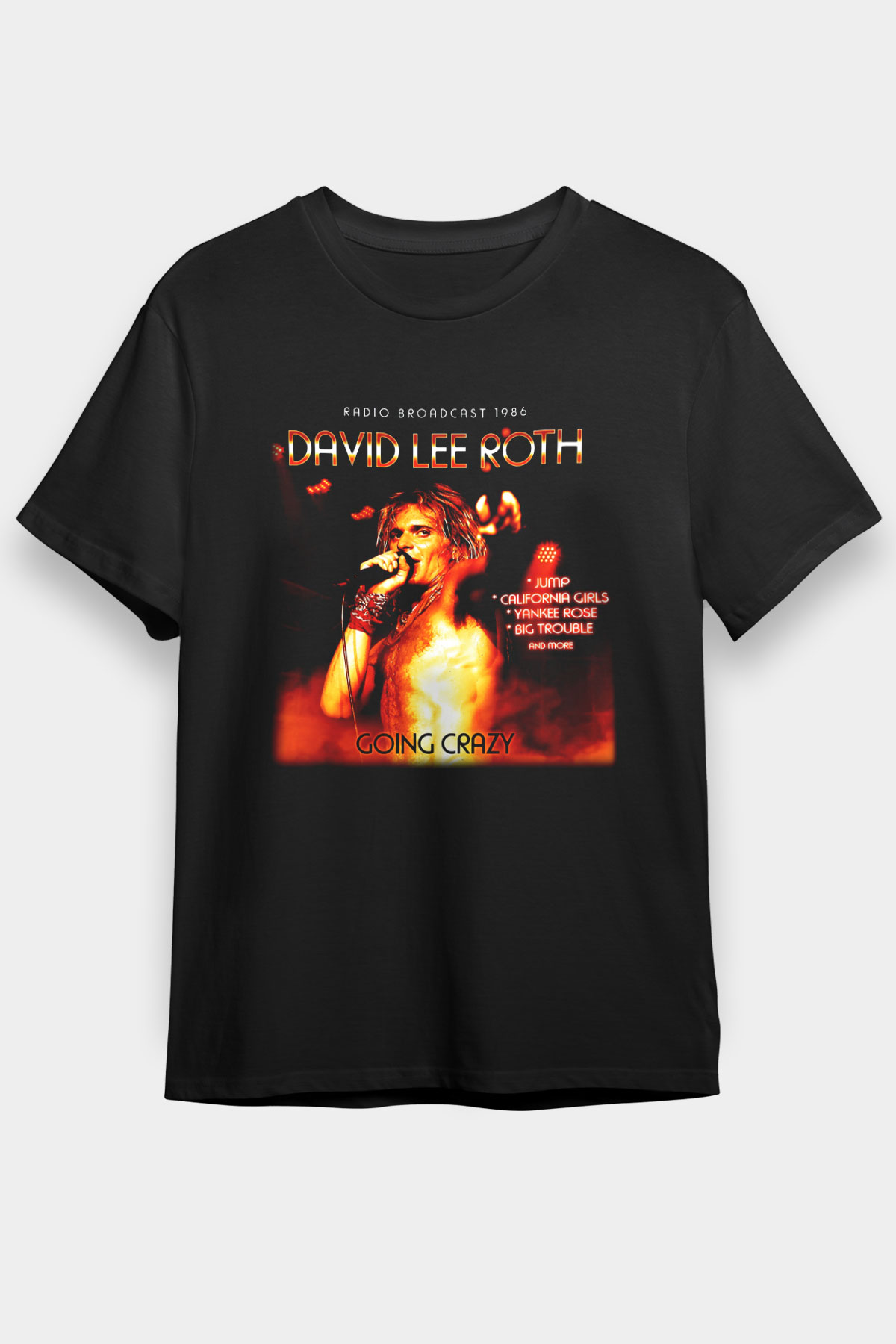 David Lee Roth Band Siyah Unisex Tişört T-Shirt - TişörtFabrikası