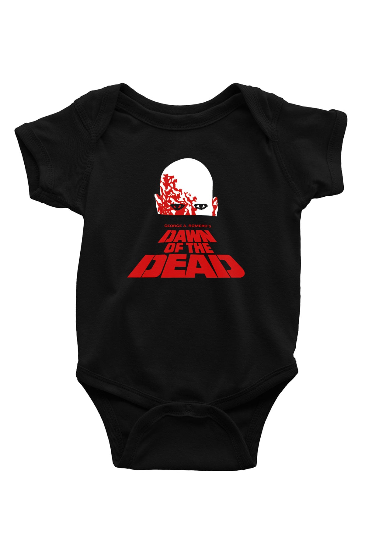 Dawn of the Dead Baskılı Siyah Bebek Body - Zıbın