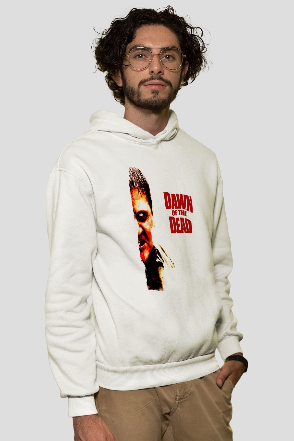 Dawn of the Dead Beyaz Unisex Hoodie