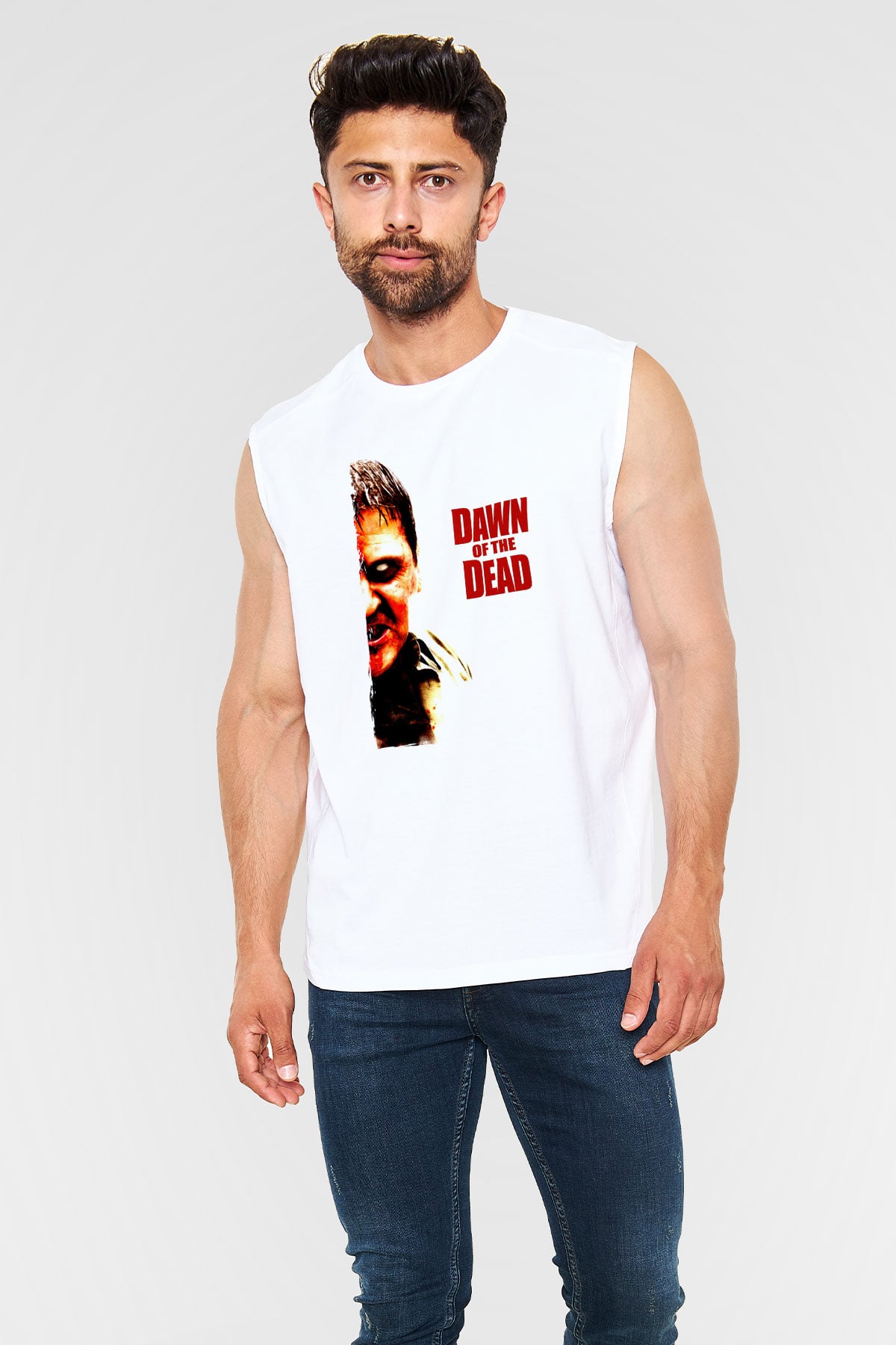 Dawn of the Dead Beyaz Unisex  Kolsuz Tişört