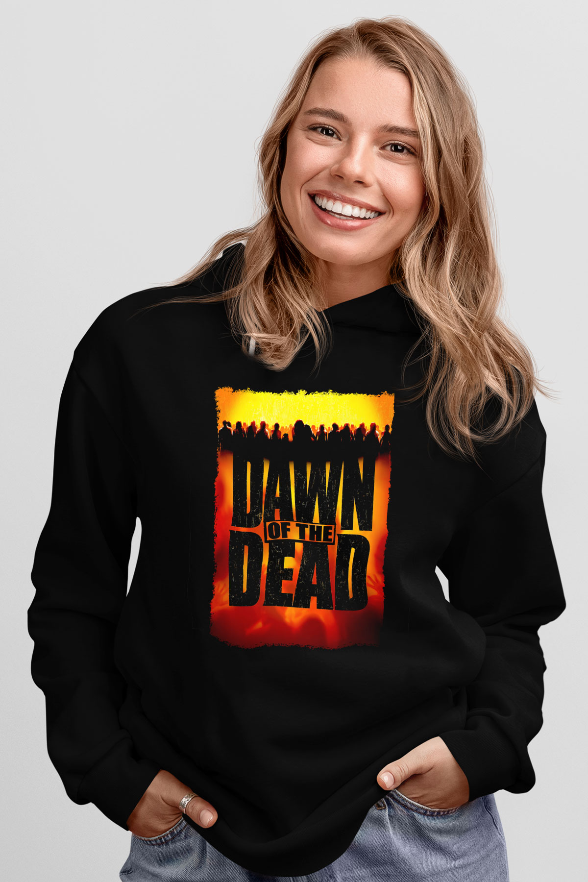 Dawn of the Dead Siyah Unisex Hoodie