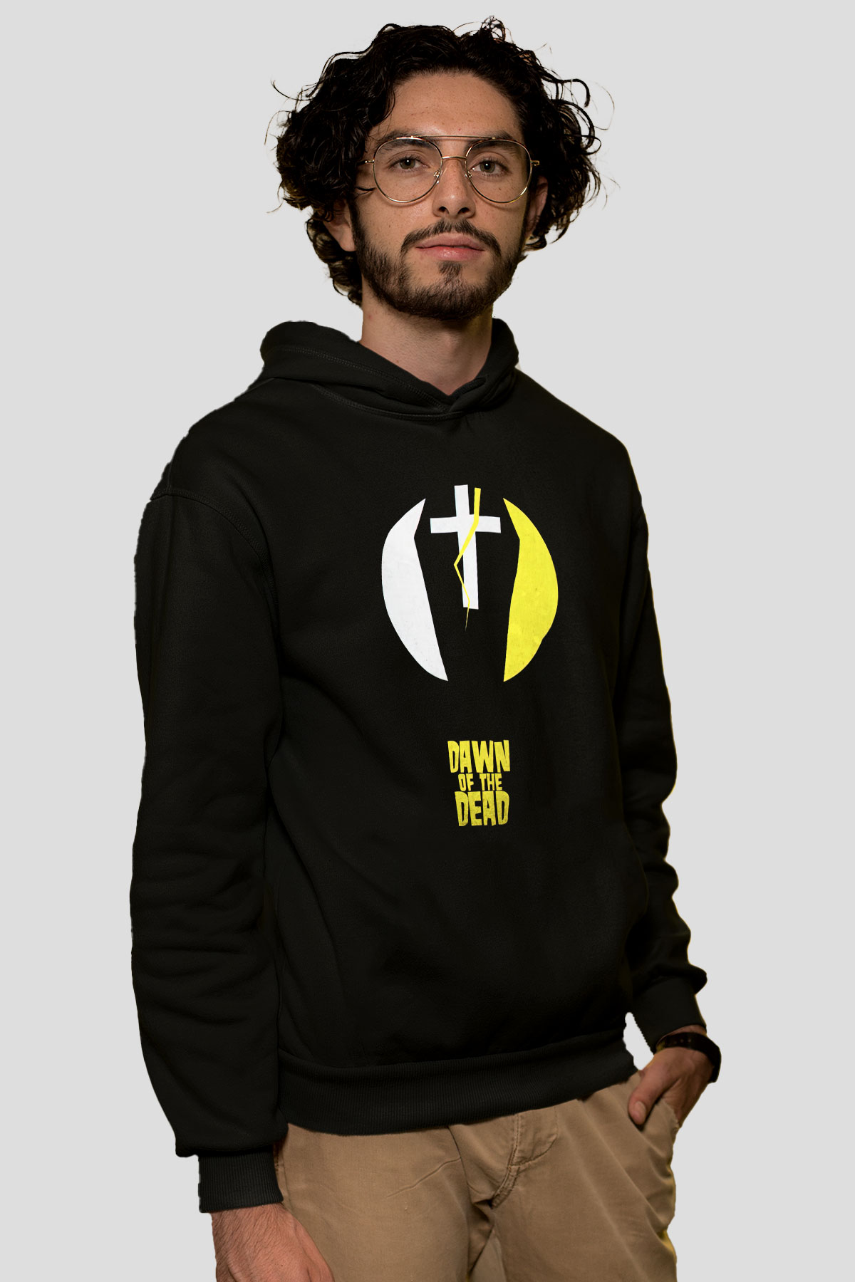 Dawn of the Dead Siyah Unisex Kapüşonlu Sweatshirt