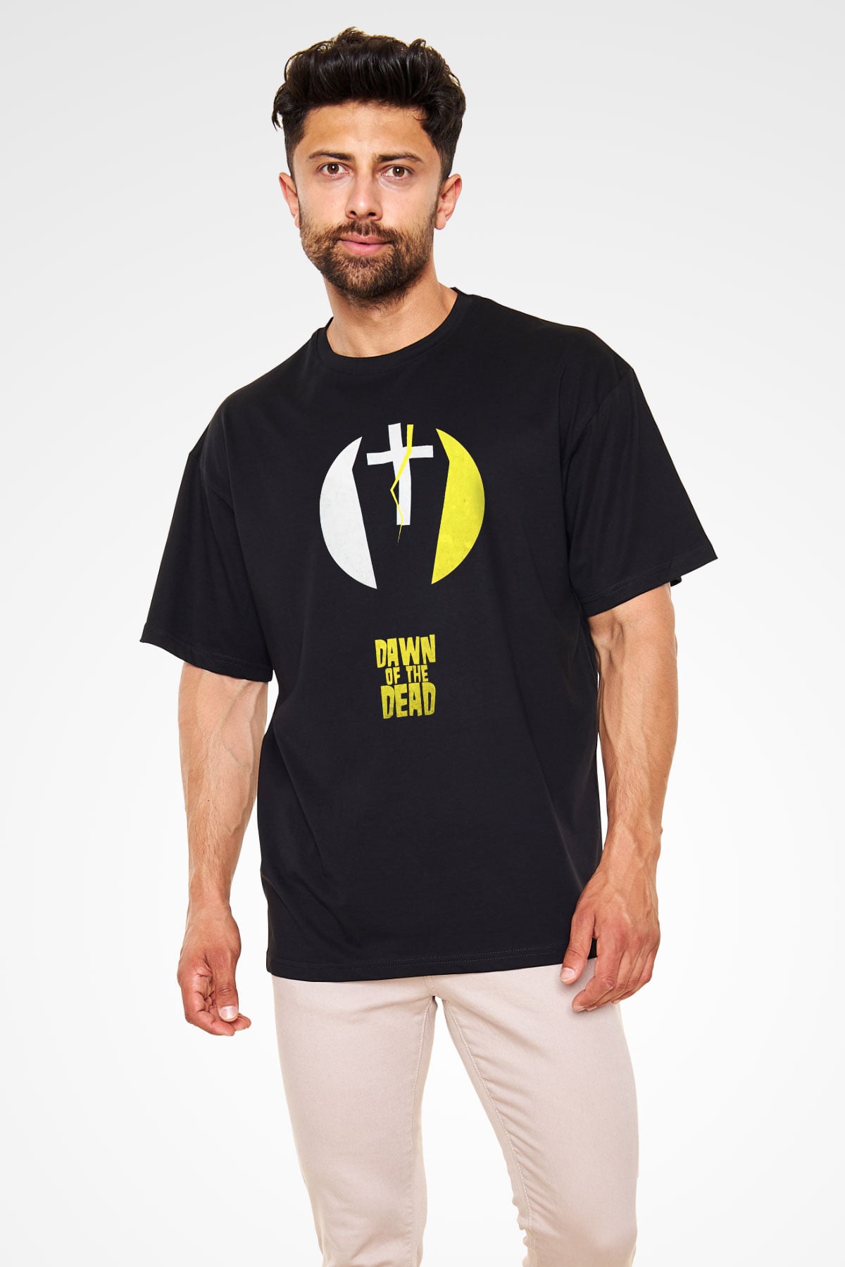 Dawn of the Dead Siyah Unisex Oversize Tişört