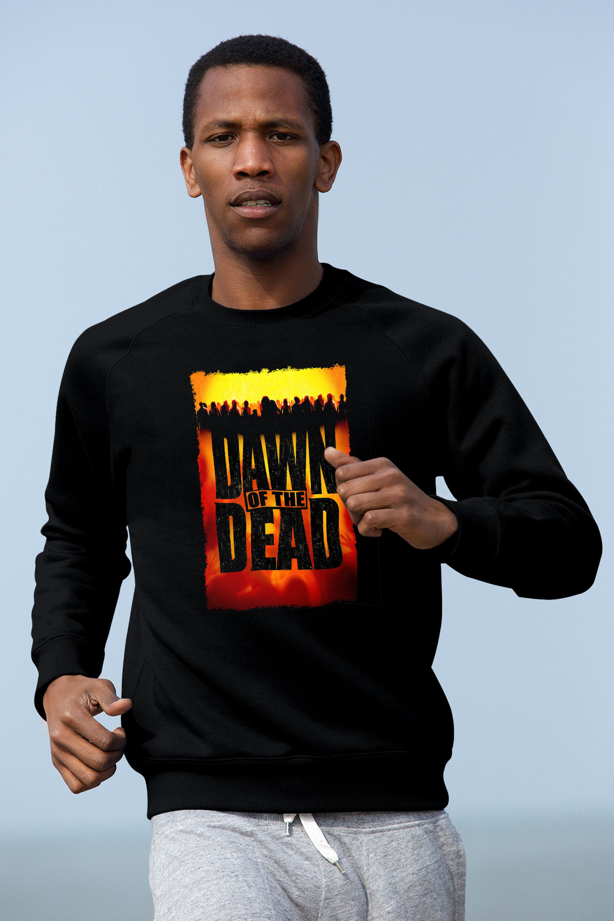 Dawn of the Dead Siyah Unisex  Sweatshirt