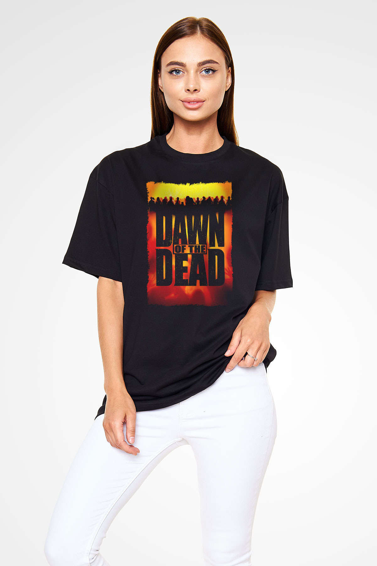 Dawn of the Dead Siyah Oversize Tişört
