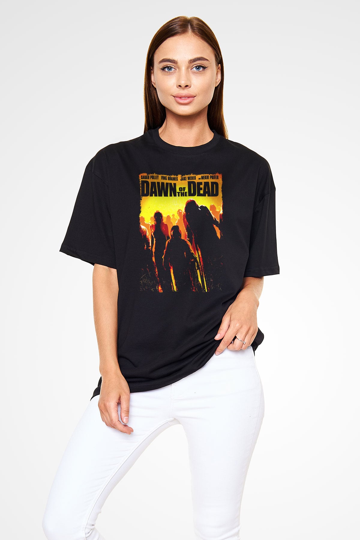 Dawn of the Dead Siyah Oversize Tişört