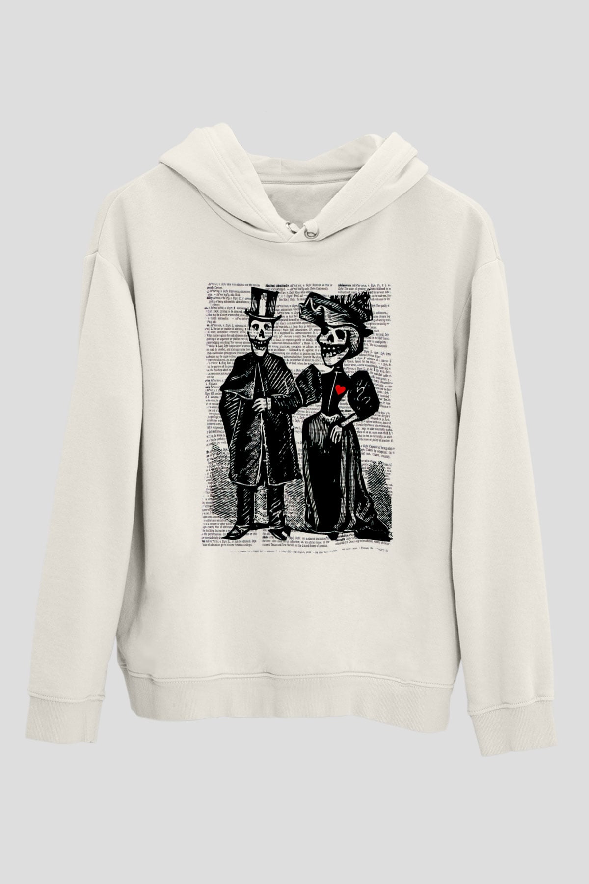 Day of the Dead Beyaz Unisex Hoodie
