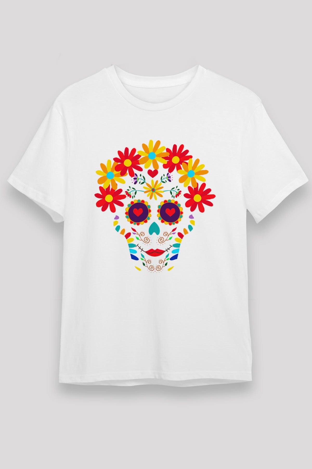 Day of the Dead Beyaz Unisex Tişört
