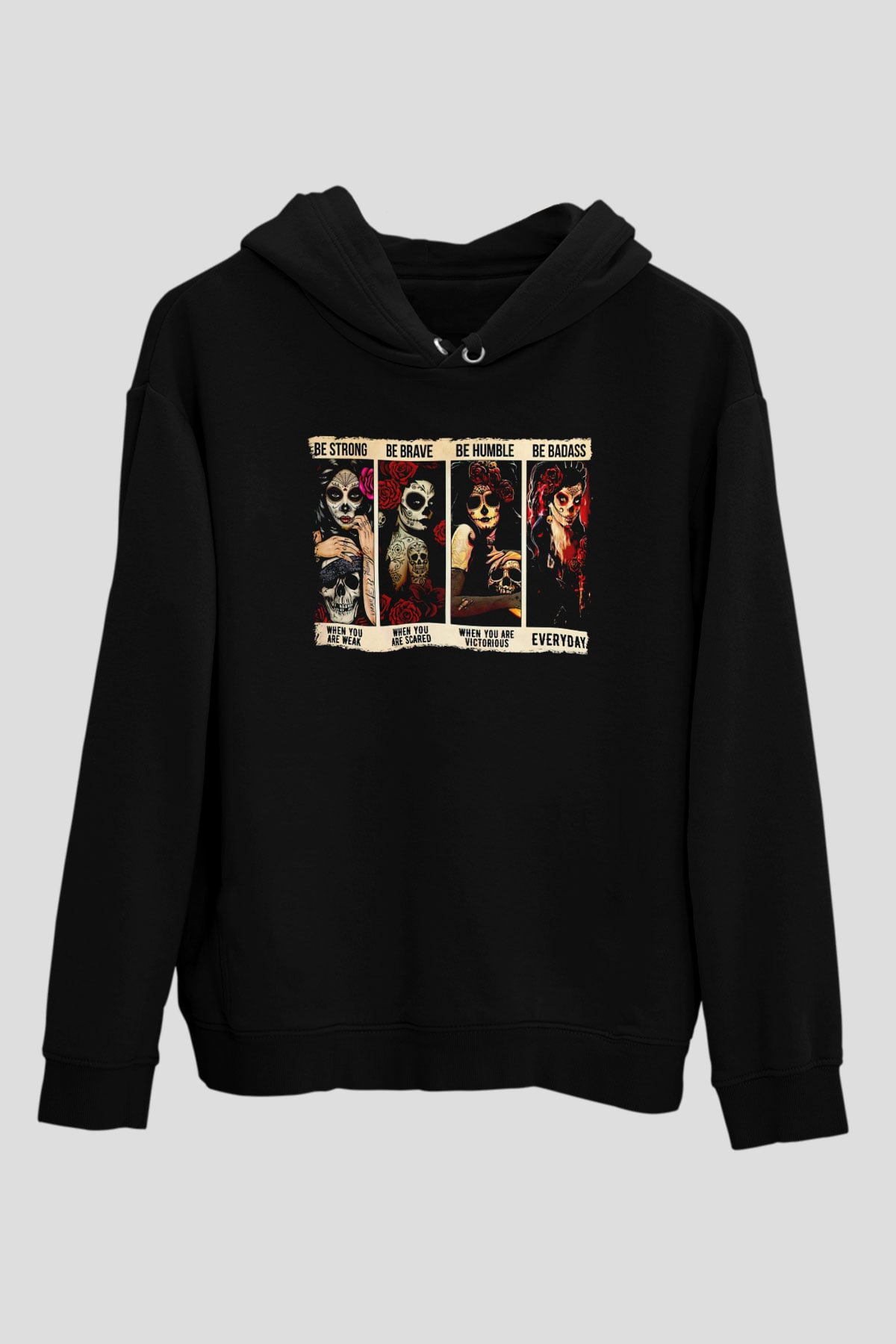 Day of the Dead Siyah Unisex Hoodie