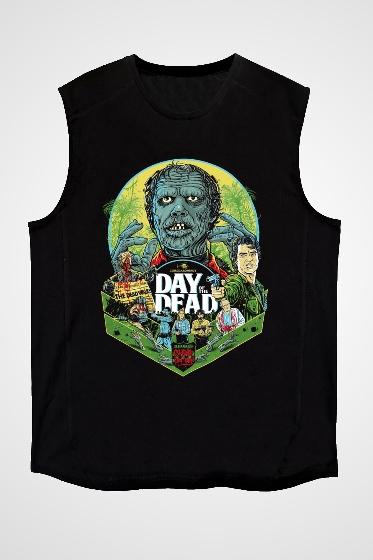 Day of the Dead Siyah Unisex Kolsuz Tişört