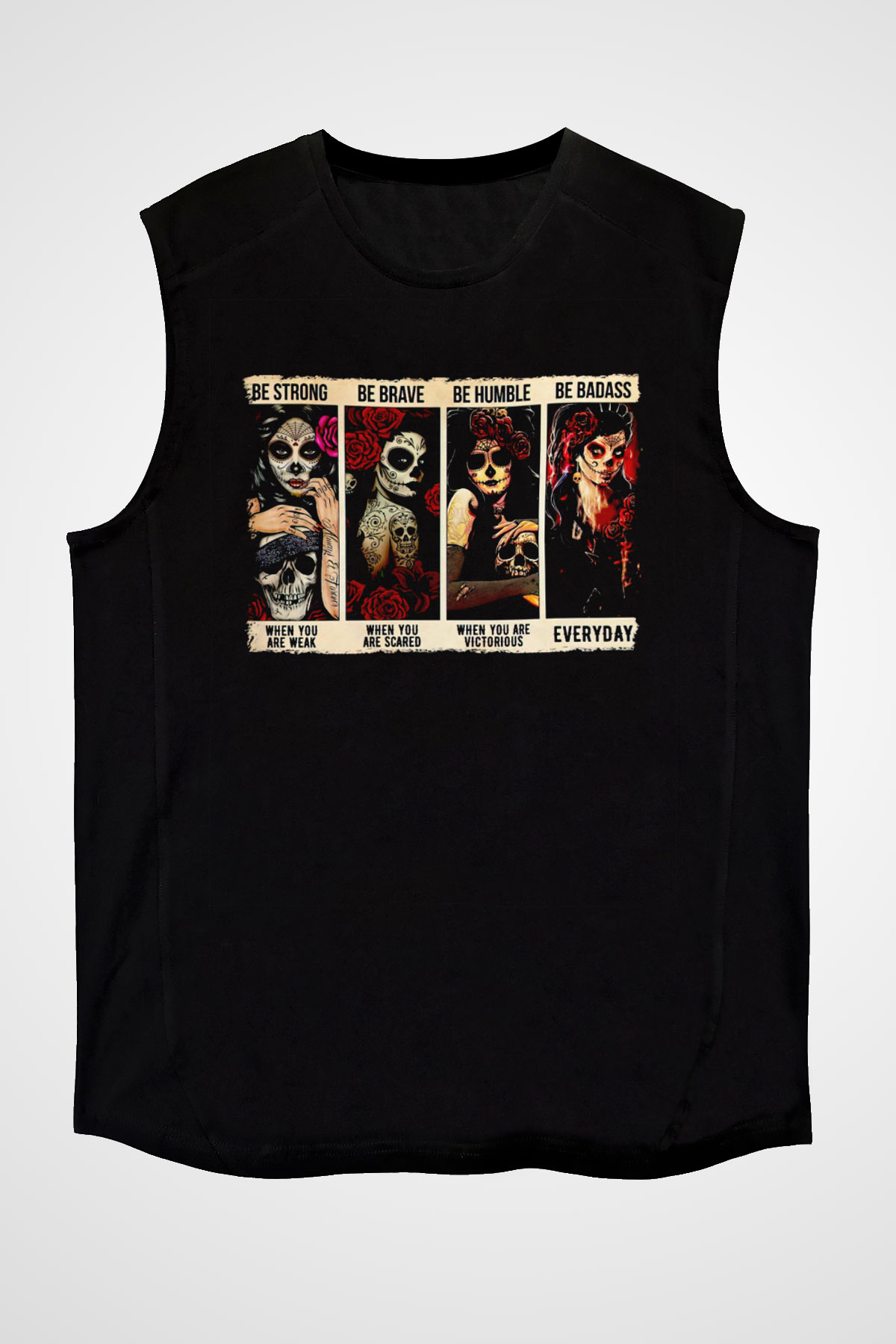 Day of the Dead Siyah Unisex  Kolsuz Tişört