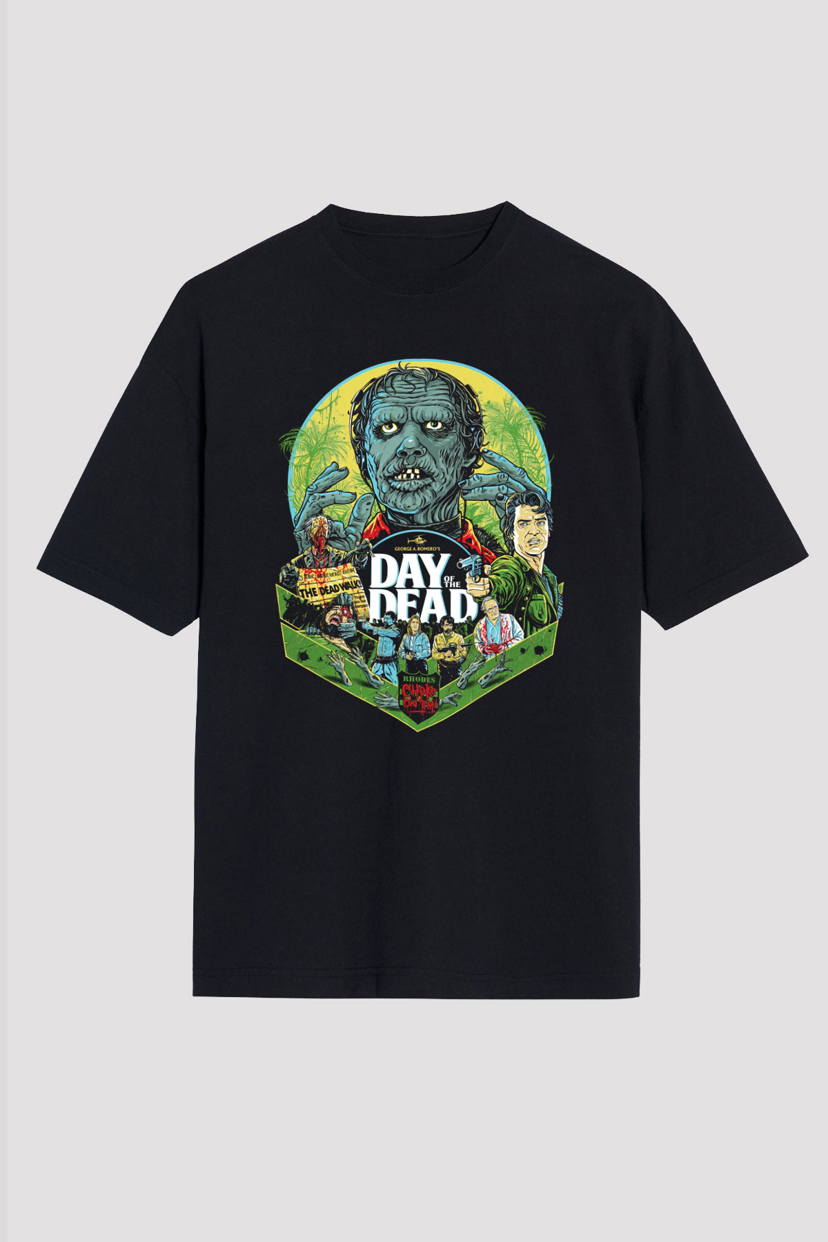 Day of the Dead Siyah Unisex Oversize Tişört