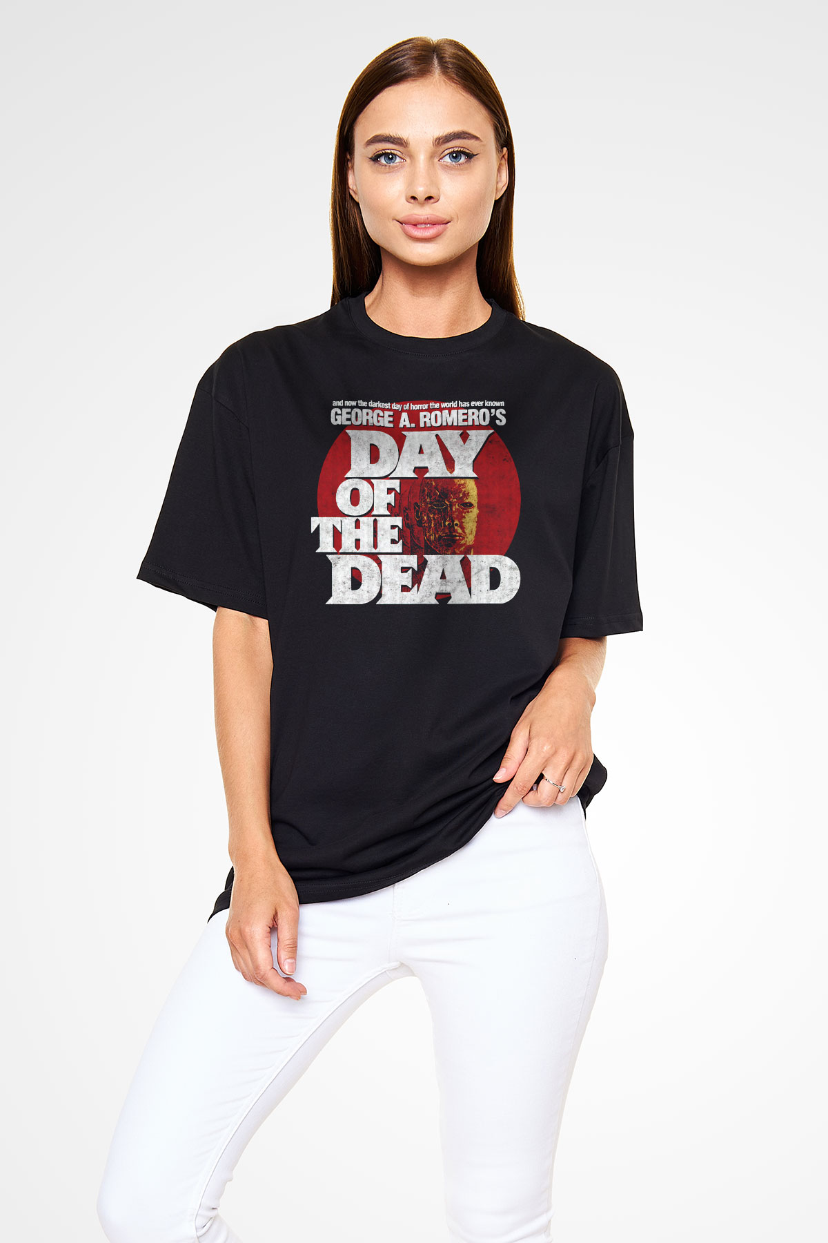 Day of the Dead Siyah Oversize Tişört