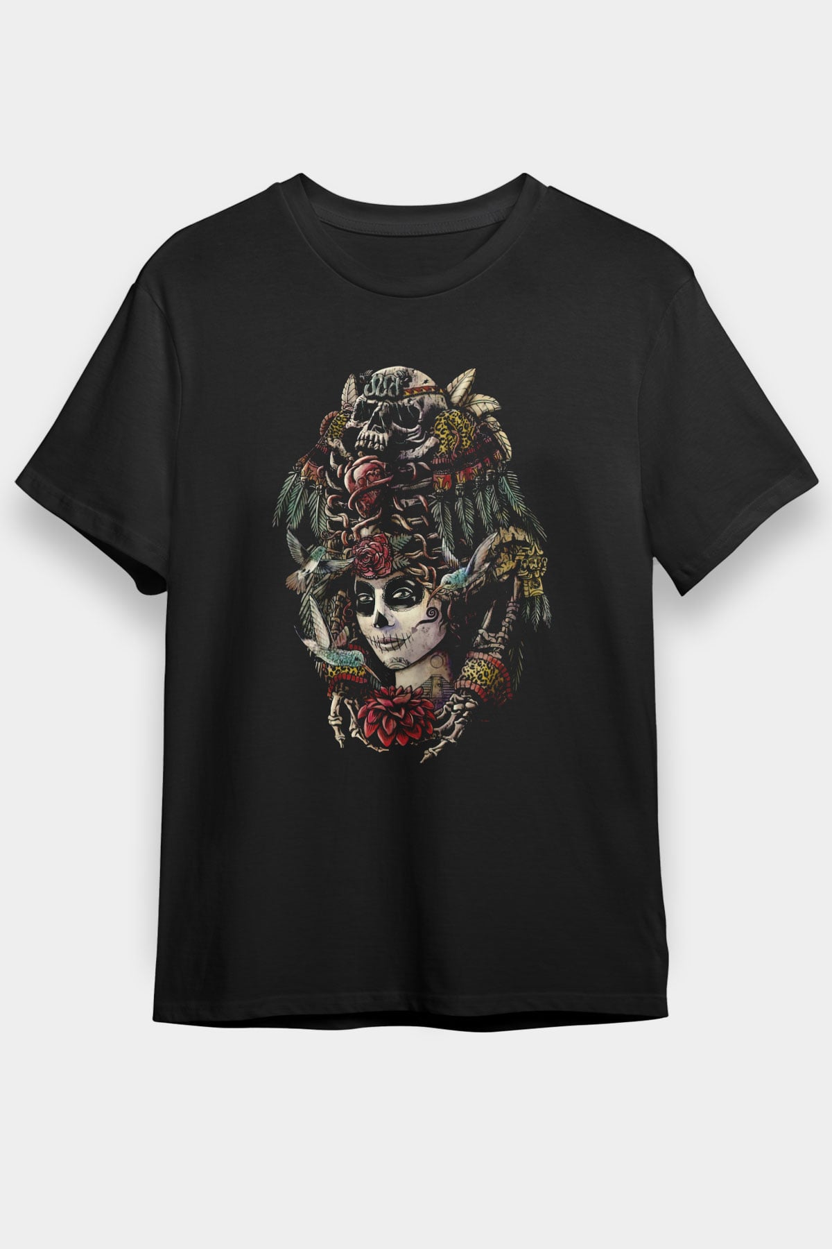 Day of the Dead Siyah Unisex Tişört