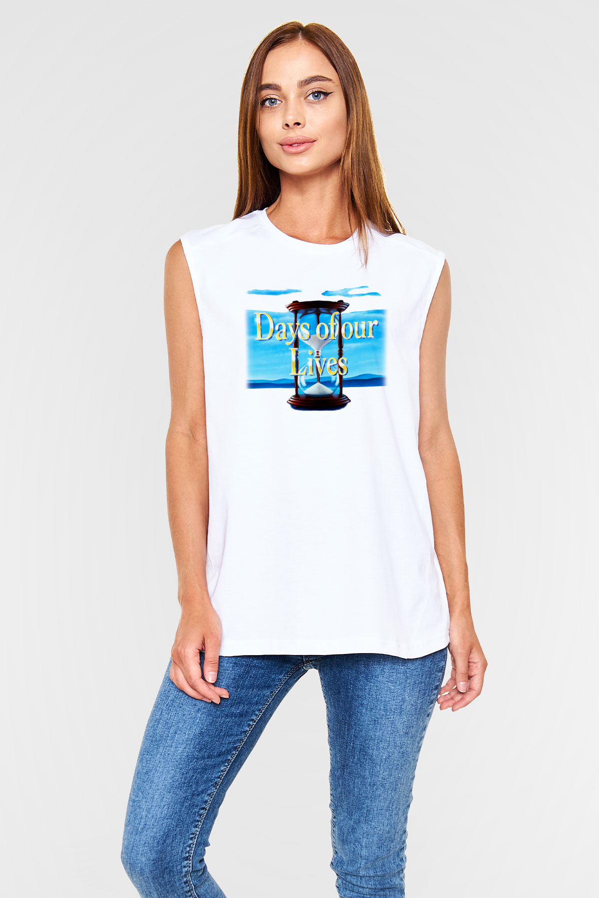 Days of Our Lives Beyaz Unisex Kolsuz Tişört