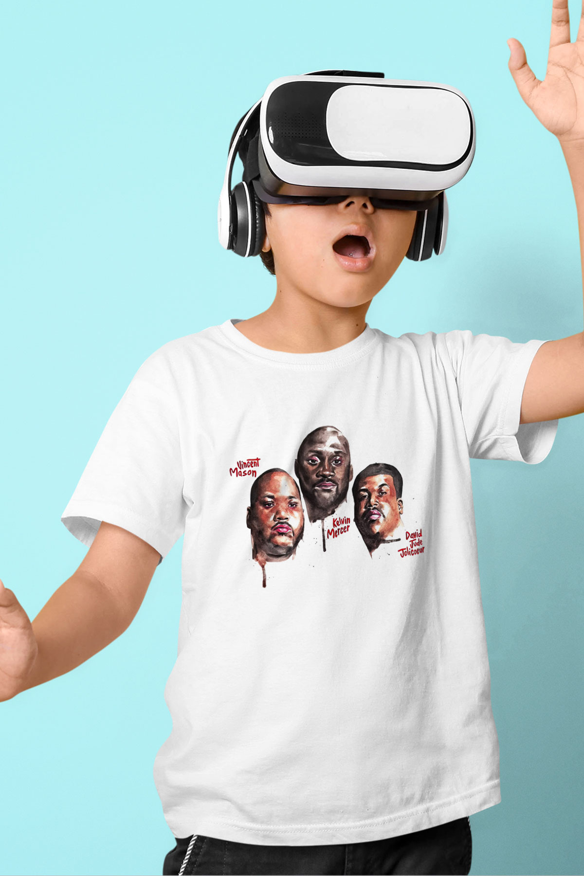 De La Soul Baskılı Beyaz Unisex Çocuk Tişört